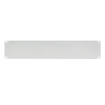 IT-BUDGET painel cego / tampa de bastidor 19 polegadas - 2U - versão robusta em metal - cinzento-claro (90ITBBP2HEG)