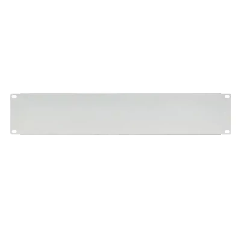 IT-BUDGET painel cego / tampa de bastidor 19 polegadas - 2U - versão robusta em metal - cinzento-claro (90ITBBP2HEG)