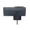 H-Tronic 1114730 limitador de corrente de arranque SCL 3680 IP20, 16 A, 3680 W, adaptador de ficha Schuko, preto