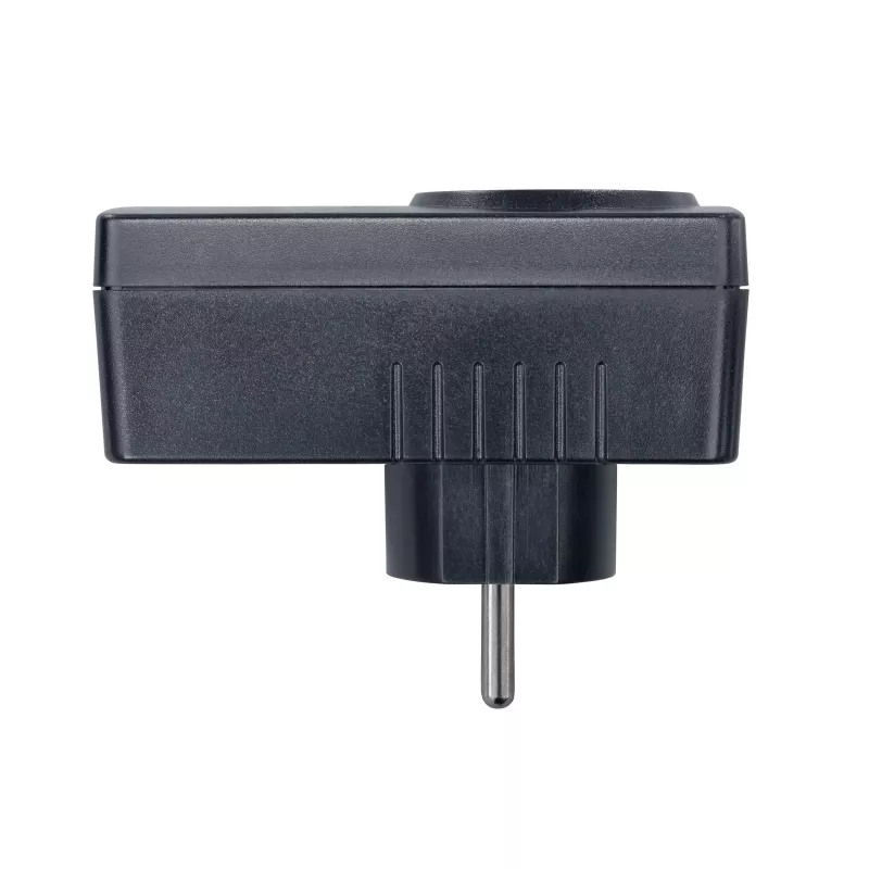 H-Tronic 1114730 limitador de corrente de arranque SCL 3680 IP20, 16 A, 3680 W, adaptador de ficha Schuko, preto