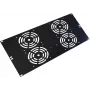 IT-BUDGET painel de ventoinhas 19 polegadas para 4 ventoinhas - 120x120 mm - 6U - preto (90ITBSRK19XNOFAN4S)