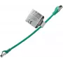 IT-BUDGET cabo de patch premium em cobre maciço - Flex AWG 26 - Cat.8.1 - 2000 MHz - isento de halogéneos - PoE+ - 40 Gbit - verde - 0,25 m (90ITBFLEX81PK025GR)