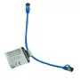 IT-BUDGET Cabo de patch Ethernet Slim Cat.8.1, S/FTP, 40Gbps, 2000MHz, LSZH, PoE+, azul, 0,5m 90ITBSLIM81PK050B