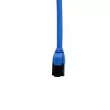 IT-BUDGET Cabo de patch Ethernet Slim Cat.8.1, S/FTP, 40Gbps, 2000MHz, LSZH, PoE+, azul, 0,5m 90ITBSLIM81PK050B