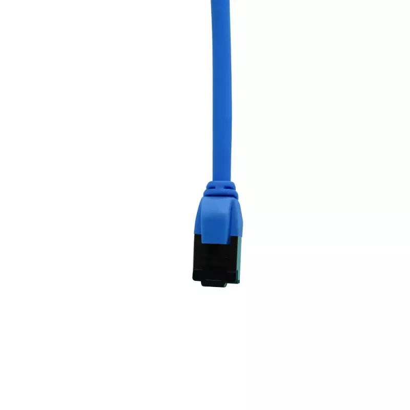IT-BUDGET Cabo de patch Ethernet Slim Cat.8.1, S/FTP, 40Gbps, 2000MHz, LSZH, PoE+, azul, 0,5m 90ITBSLIM81PK050B