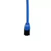 IT-BUDGET Cabo de patch Ethernet Slim Cat.8.1, S/FTP, 40Gbps, 2000MHz, LSZH, PoE+, azul, 0,5m 90ITBSLIM81PK050B