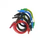 HT INSTRUMENTS KIT TLS-5 Conjunto de cabos de medição de segurança, 5 cabos, 2 m, fichas banana de 4mm com proteção de contacto, CAT IV 600V / CAT III 1000V, 16 A, silicone, vermelho/preto/azul/verde/amarelo 2008250