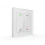 MDT BE-GTL2TW.B1 Glass Switch II Light 2-fach RGBW com sensor de temperatura branco