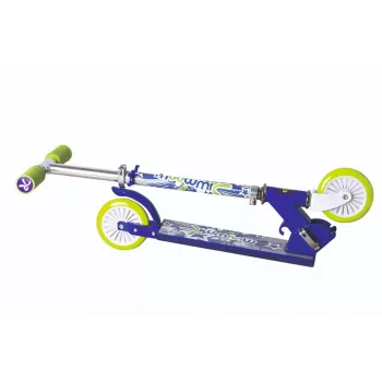 MUUWMI KiddyScooter Racing trotinete de 3 rodas, azul