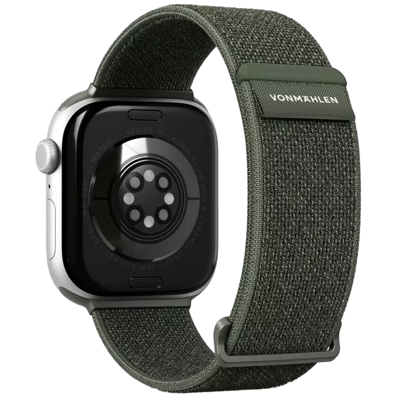 VONMÄHLEN Fitness Loop 2 40, 41, 42mm tamanho único, verde-azeitona
