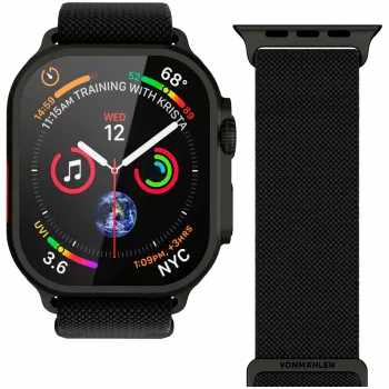 VONMÄHLEN Classic Nylon Loop 40, 41, 42mm tamanho único todos, preto