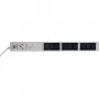 Liebernet PDU de rack 9 tomadas C13 com proteção contra sobretensão e filtro EMI/RFI, cinzento-claro 90LNSDL9C13NF
