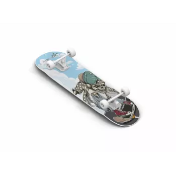 MUUWMI AU 540 skateboard clássico ABEC 5 caveira 31 polegadas x 8 polegadas