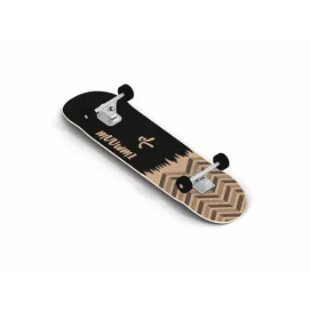 MUUWMI AU 541 skateboard completo, deck de bordo canadiano 31 x 8 polegadas, rolamentos ABEC 7, motivo floresta