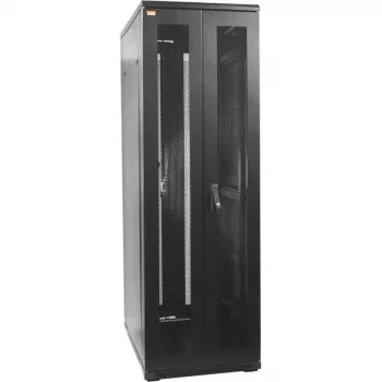 IT-BUDGET rack de servidor 19 polegadas SRK - 42U - 600x1000 mm - portas duplas perfuradas à frente e atrás - flatpack - preto (90ITB19SRK42610DTSN)