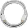 PowerRay cabo de dados e carregamento USB-C para USB-C, 60W PD, trança de nylon, 1 m, branco, bulk 4260357351156
