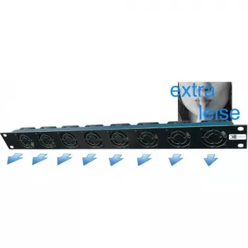 Liebernetz unidade de ventoinhas 19-SILENT - saída horizontal - fluxo de ar de 50 m³/h - 1U - 12V DC - super silenciosa 15 dB - preto (90LN19LUE1HE8BRS)
