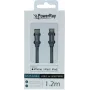 PowerRay cabo USB-C para Lightning com certificação MFi, trançado, 1,2 m, cinzento PR-DCCL120TGY