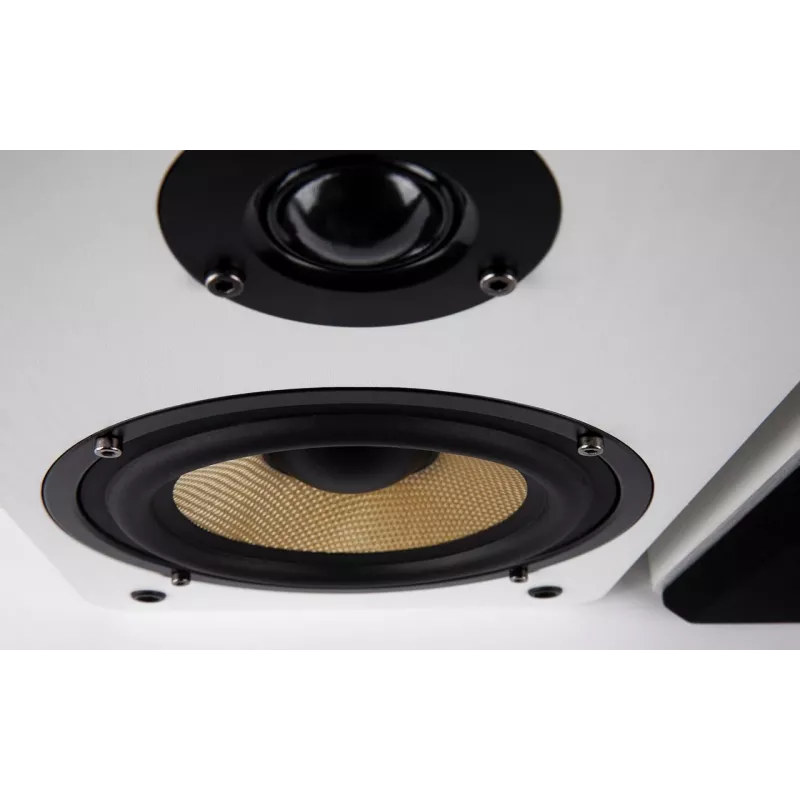 AUDIOBLOCK S-250 WS altifalante passivo de estante 2 vias, par, branco, 50 W RMS, 4 Ohm, bass reflex AB2701-004