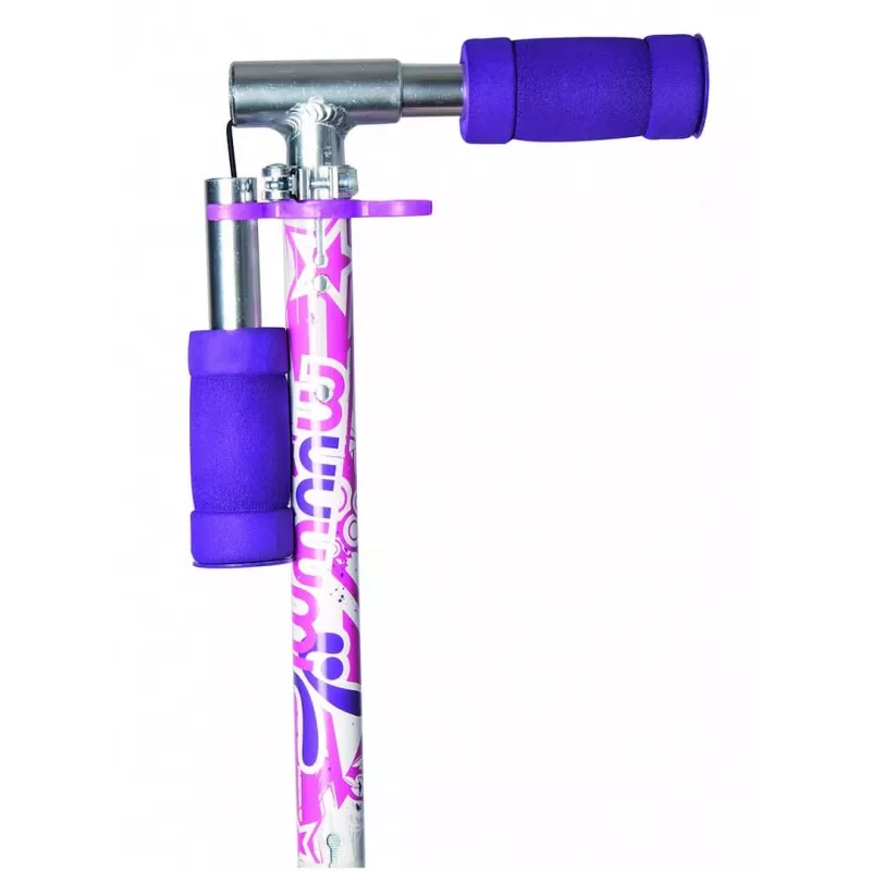 MUUWMI KiddyScooter Racing trotinete infantil de 3 rodas, rosa