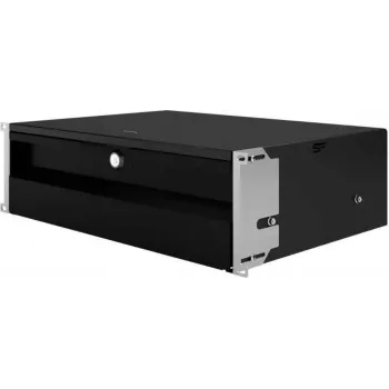 IT-BUDGET gaveta para rack 19 polegadas para pequenos dispositivos, documentos, ferramentas - 3U - com fechadura - preto (90ITBSL3HES)