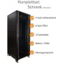 IT-BUDGET Rack de servidor 19 polegadas SRK conjunto completo 42U 800x1000 mm Preto pré-montado