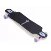 MUUWMI AU 560 Longboard Compact Cruiser Skateboard, rolamentos ABEC 7, rodas com LED, bordo canadiano de 7 camadas