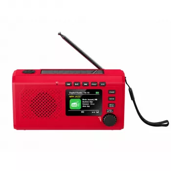 Reflexion TRA2757DAB+ Rádio portátil DAB+ e FM Vermelho com Bluetooth, USB, AUX, despertador