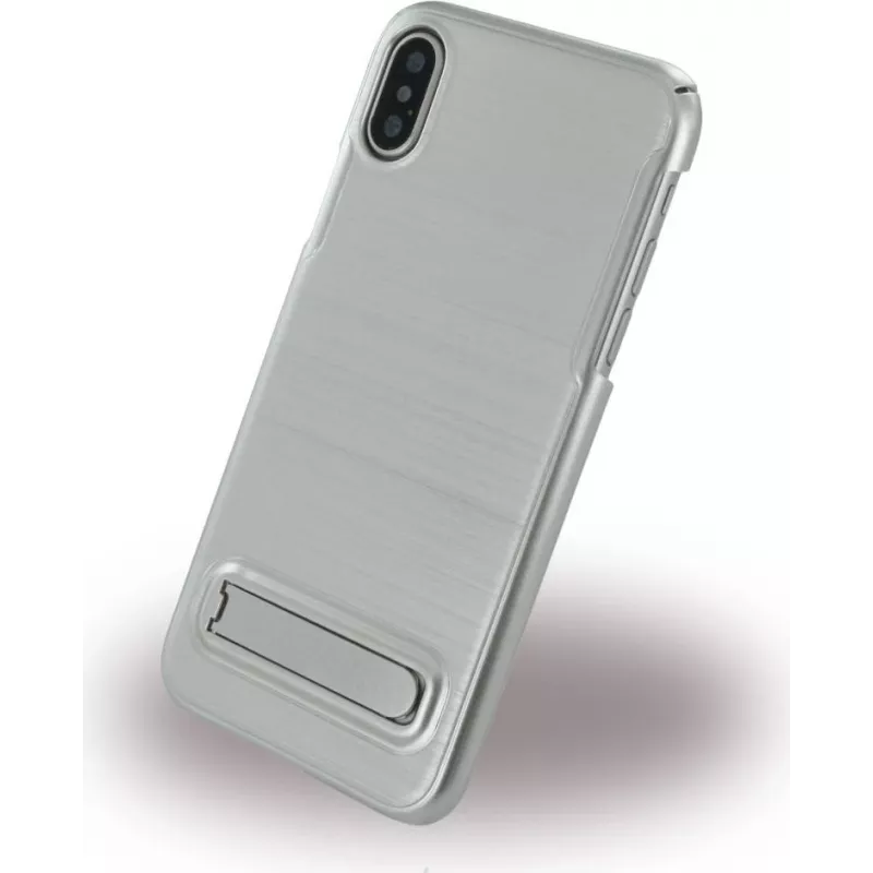 CYOO Brushed Stand Capa para Apple iPhone X / XS - Prateado