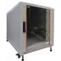 IT-BUDGET rack de servidor 19 polegadas SRK 12U 600x1000 mm porta frontal de vidro cinzento claro 90ITB19SRK12610GGN
