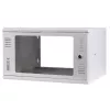 IT-BUDGET caixa de parede 19 polegadas T-STONE, 6U, 450 mm de profundidade, porta de vidro, com fechadura, branco (90ITBTSWV6545GW)