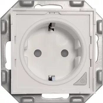 PowerRay tomada inteligente WiFi PR-SSO-01, sem moldura branco, 16A, controlo por app e voz, tipo F