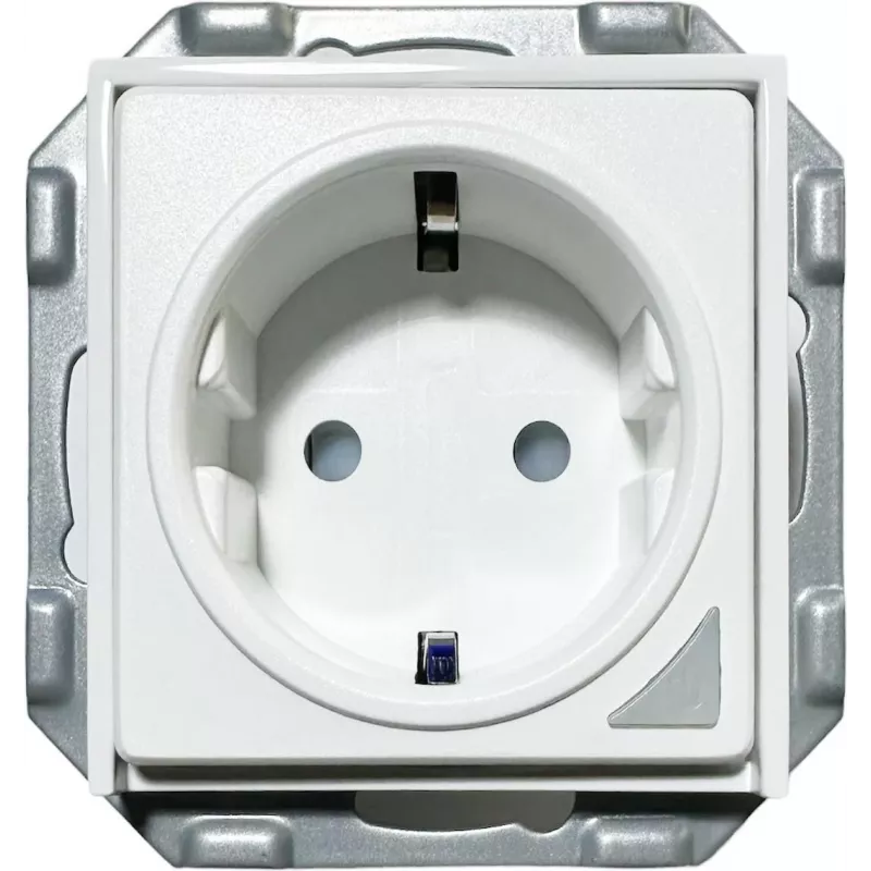 PowerRay tomada inteligente WiFi PR-SSO-01, sem moldura branco, 16A, controlo por app e voz, tipo F