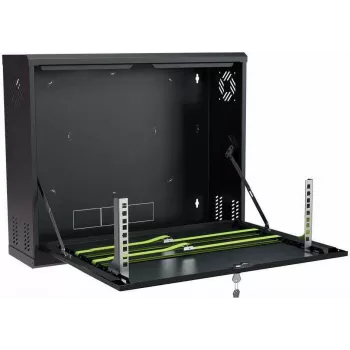 IT-BUDGET caixa de parede 19 polegadas, vertical, 3U, preto 90ITBWV19V3S