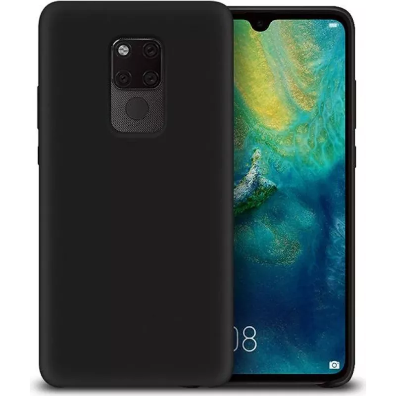 CYOO Capa de Silicone Líquido Premium para Huawei Mate 20 Pro - Preto