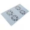 IT-BUDGET Unidade de Ventoinhas Silenciosa 19 polegadas 6U, 4 Ventoinhas, 430 m³/h, Cinzento Claro (99ITB19SLUG)