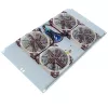 IT-BUDGET Unidade de Ventoinhas Silenciosa 19 polegadas 6U, 4 Ventoinhas, 430 m³/h, Cinzento Claro (99ITB19SLUG)