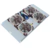 IT-BUDGET Unidade de Ventoinhas Silenciosa 19 polegadas 6U, 4 Ventoinhas, 430 m³/h, Cinzento Claro (99ITB19SLUG)