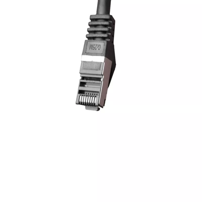 IT-BUDGET Cabo de Patch Cat.8.1 S/FTP, 1m, Preto, 40Gbps, 2000MHz, LSZH, PoE+ 90ITBFLEX81PK1S