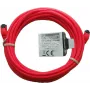 Cabo de rede Premium de cobre maciço IT-BUDGET - Slim AWG 28 - Cat.8.1 - 2000 MHz - isento de halogéneos - PoE+ - 40GBit - vermelho - 5 m (90ITBSLIM81PK5R)