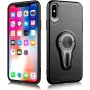 Capa com suporte de ventilação rotativo 360° CYOO para iPhone Xs Max – cinzento CY121003