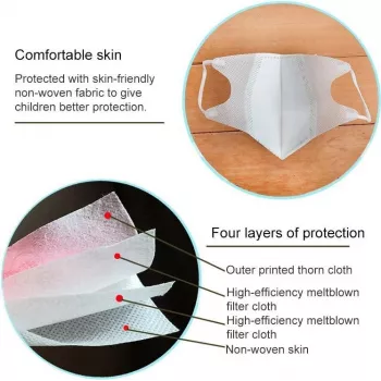 Máscara facial descartável CYOO para meninos 3-12 anos CY121625