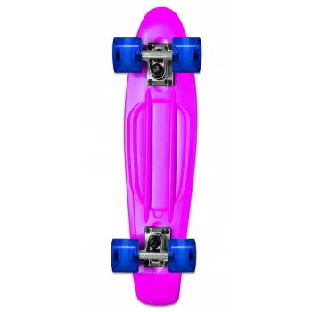 NORULES No Rules AU 349 mini cruiser skateboard com rodas luminosas, rosa