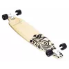 MUUWMI AU 559 longboard skateboard, deck em bordo 8 camadas, rolamentos ABEC 7, rodas 70mm, madeira