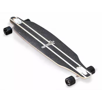 MUUWMI AU 559 longboard skateboard, deck em bordo 8 camadas, rolamentos ABEC 7, rodas 70mm, madeira