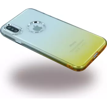 CYOO capa de silicone macio Ruber para Apple iPhone X – dourado