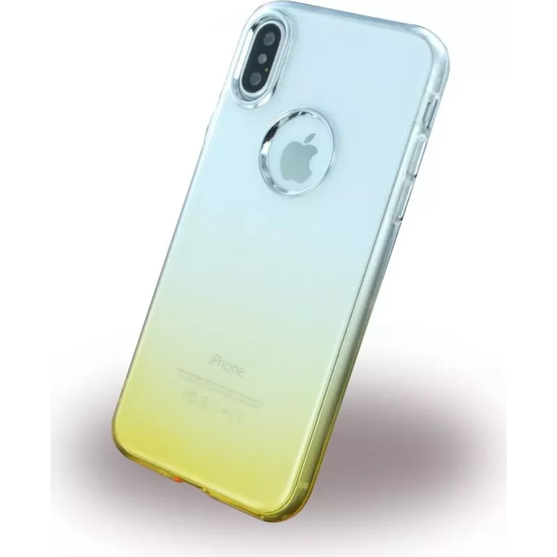 CYOO capa de silicone macio Ruber para Apple iPhone X – dourado
