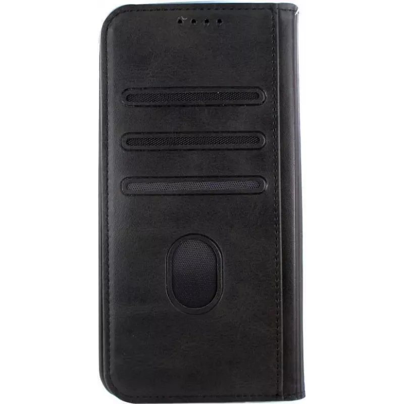 CYOO Premium Bolsa tipo livro para Apple iPhone 13, pele sintética preta CY122555