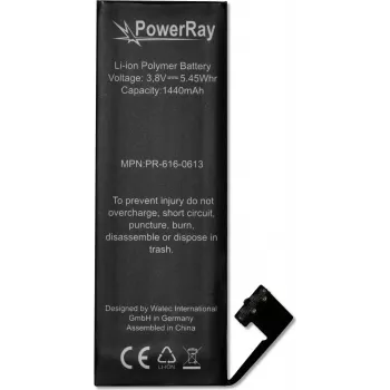 PowerRay bateria PR-616-0613 para iPhone 5, 1440 mAh, Bulk