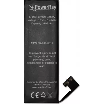 PowerRay bateria PR-616-0611 para iPhone 5, 1440 mAh, Bulk